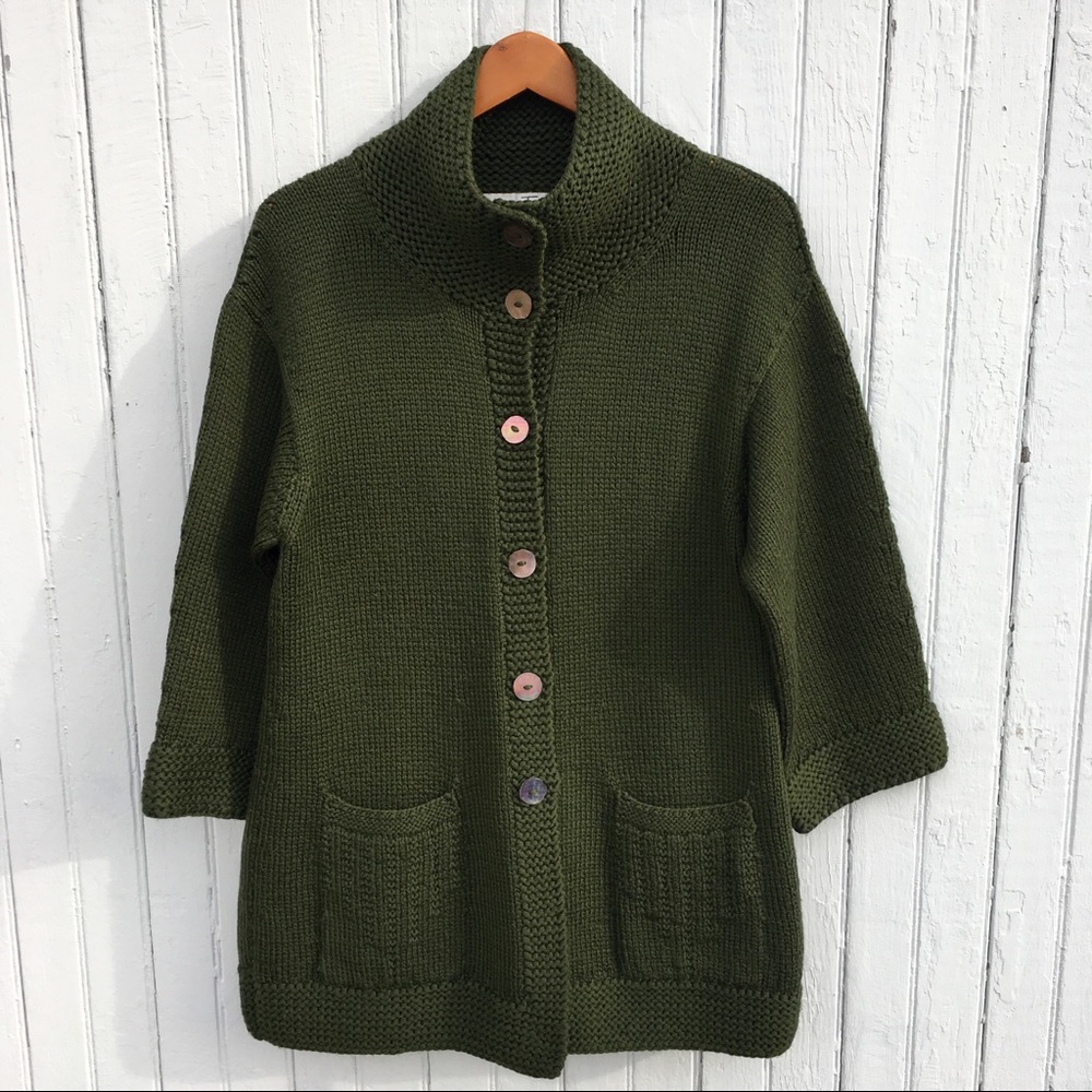 MARION FOALE  HAND KNITTED JACKET